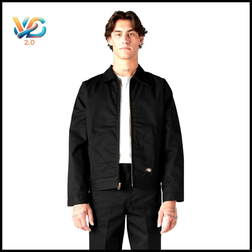 Men's Insulated Eisenhower Jacket Front Zip Quilted Lining Water Resistant